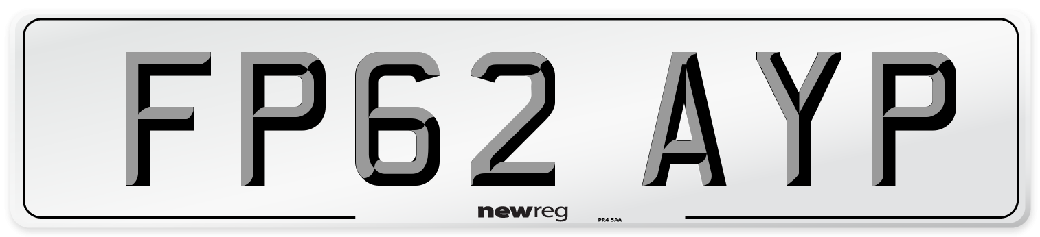 FP62 AYP Number Plate from New Reg